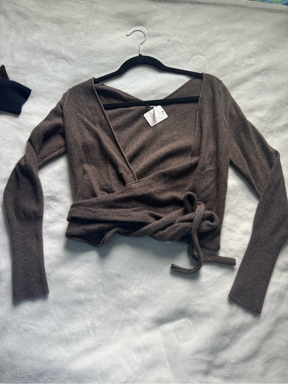 Free People cashmere Wrap Sweater - Picture 4 of 4